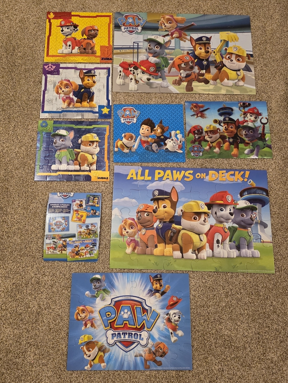 PAW Patrol Kids Puzzle Set - 8 Puzzles -  PAW Patrol